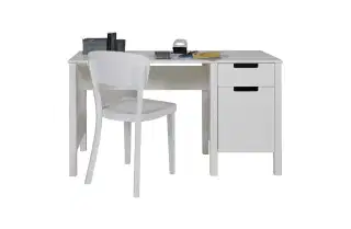 Woood Jade biely písací stôl - Výpredaj 3